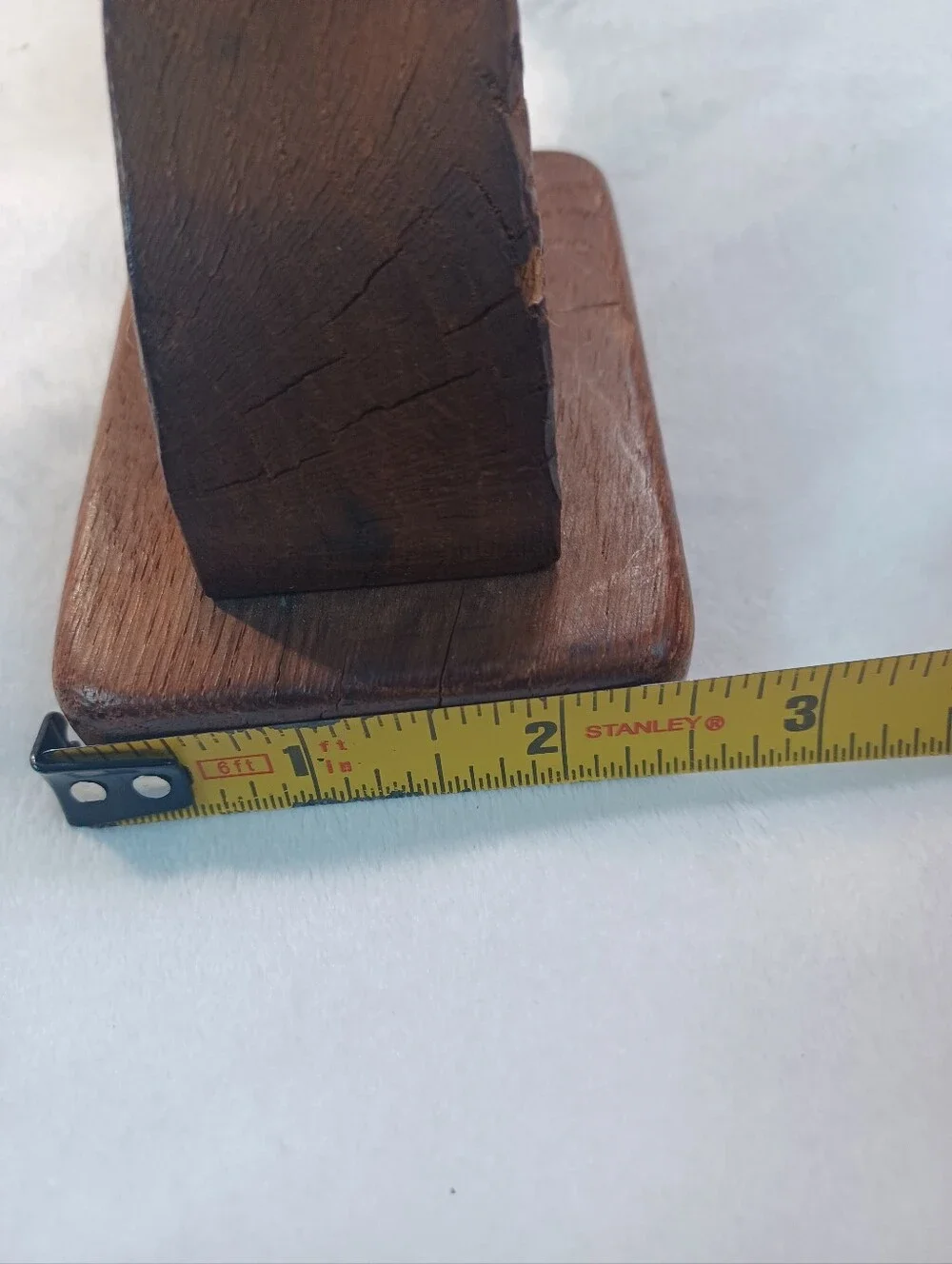 Hand Carved Solid Wood 3 Taper Candle Holder Oak Leaf & Acorn Rustic Centerpiece